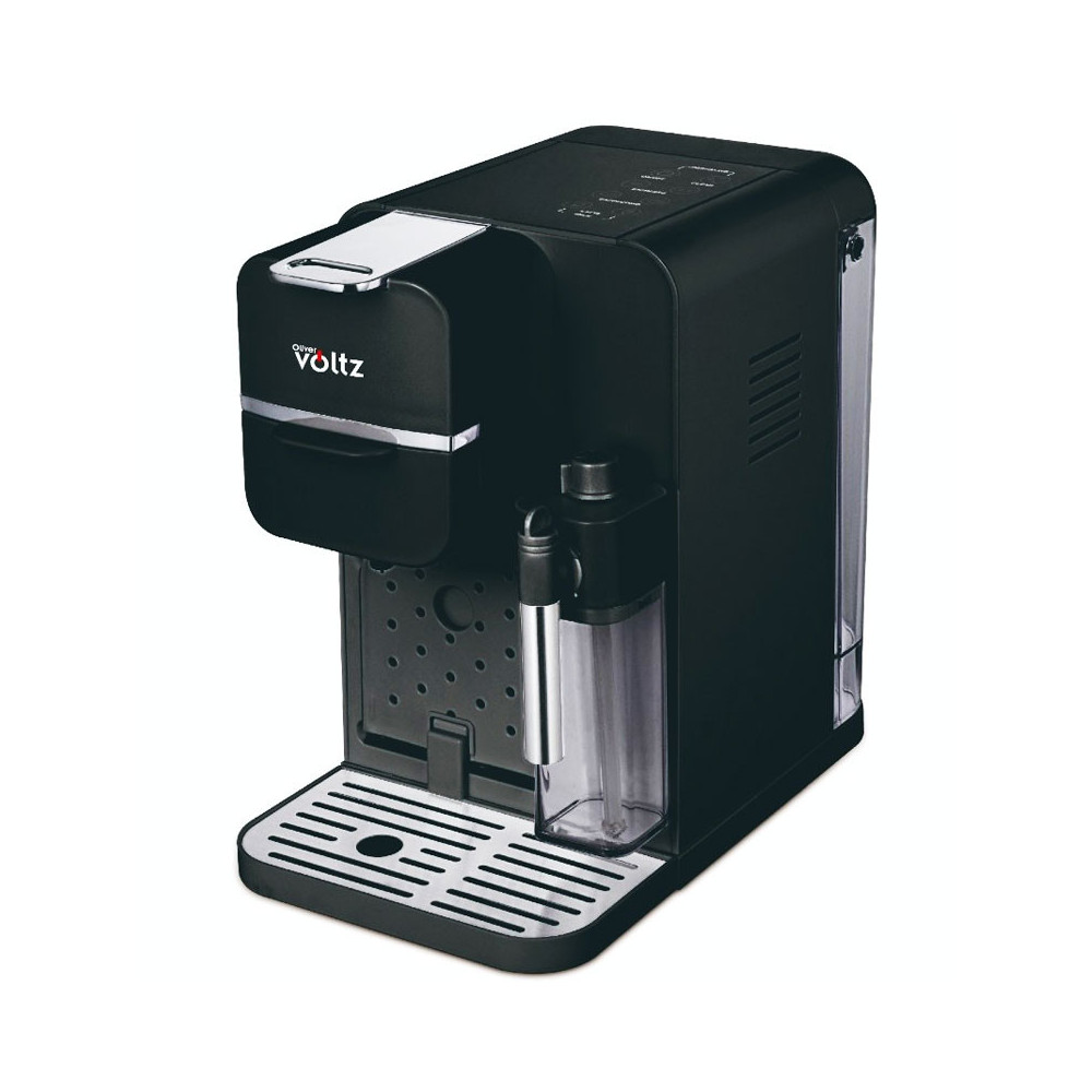 Machine à Café Capsule VOLTZ 5en1 avec réservoir au lait / 1.1 Litre /1350W / Noir / 5OV51171I5