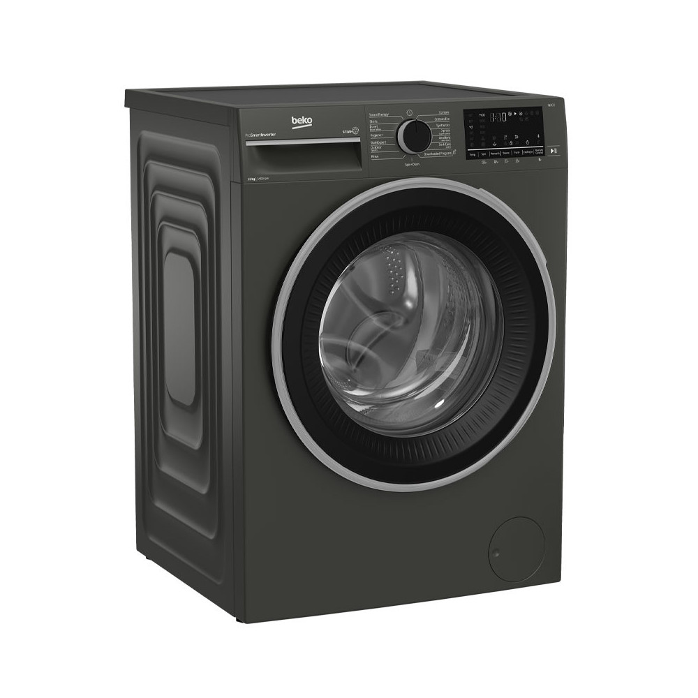 Machine a laver BEKO 12kg SMART INVERTER / Gris Foncé / B3WFT51242MG2699