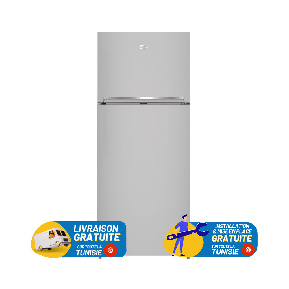 Réfrigérateur BEKO 420 Litres No Frost / Silver  / RDNE480K20HS