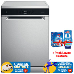 Lave vaisselle Whirlpool 6th SENSE 14 Couverts / Inox + Pack LAVAX Gratuite