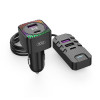 Transmetteur FM Bluetooth Rétroéclairage Multicolore et Charge Multi ports - XO