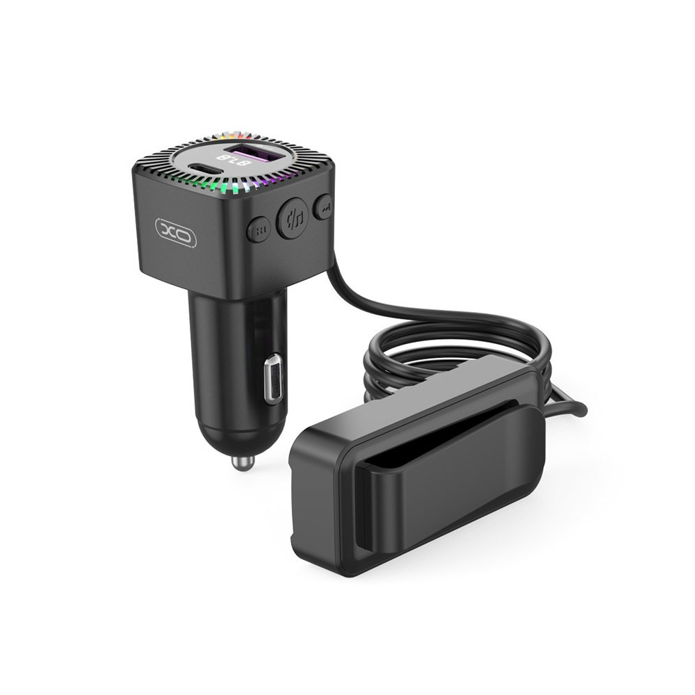 Transmetteur FM Bluetooth Rétroéclairage Multicolore et Charge Multi ports - XO