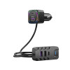 Transmetteur FM Bluetooth Rétroéclairage Multicolore et Charge Multi ports - XO