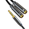 Câble audio XO 2en1 NB-R197 jack 3,5 mm - prise jack 3,5 mm / microphone 0,23 m