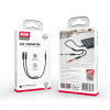 Câble audio XO 2en1 NB-R197 jack 3,5 mm - prise jack 3,5 mm / microphone 0,23 m
