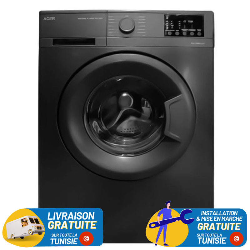 Machine à Laver Frontale ACER 6KG / Dark Silver / 1044DES