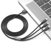 Câble XO NB173 3en1 USB - Lightning + USB-C + microUSB 1,2 m 2,4A noir
