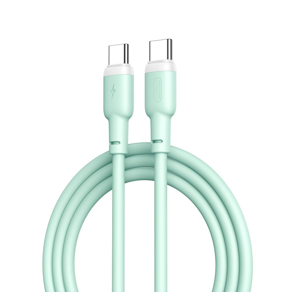 Câble XO NB208B PD USB-C - USB-C 1,0 m 60 W vert