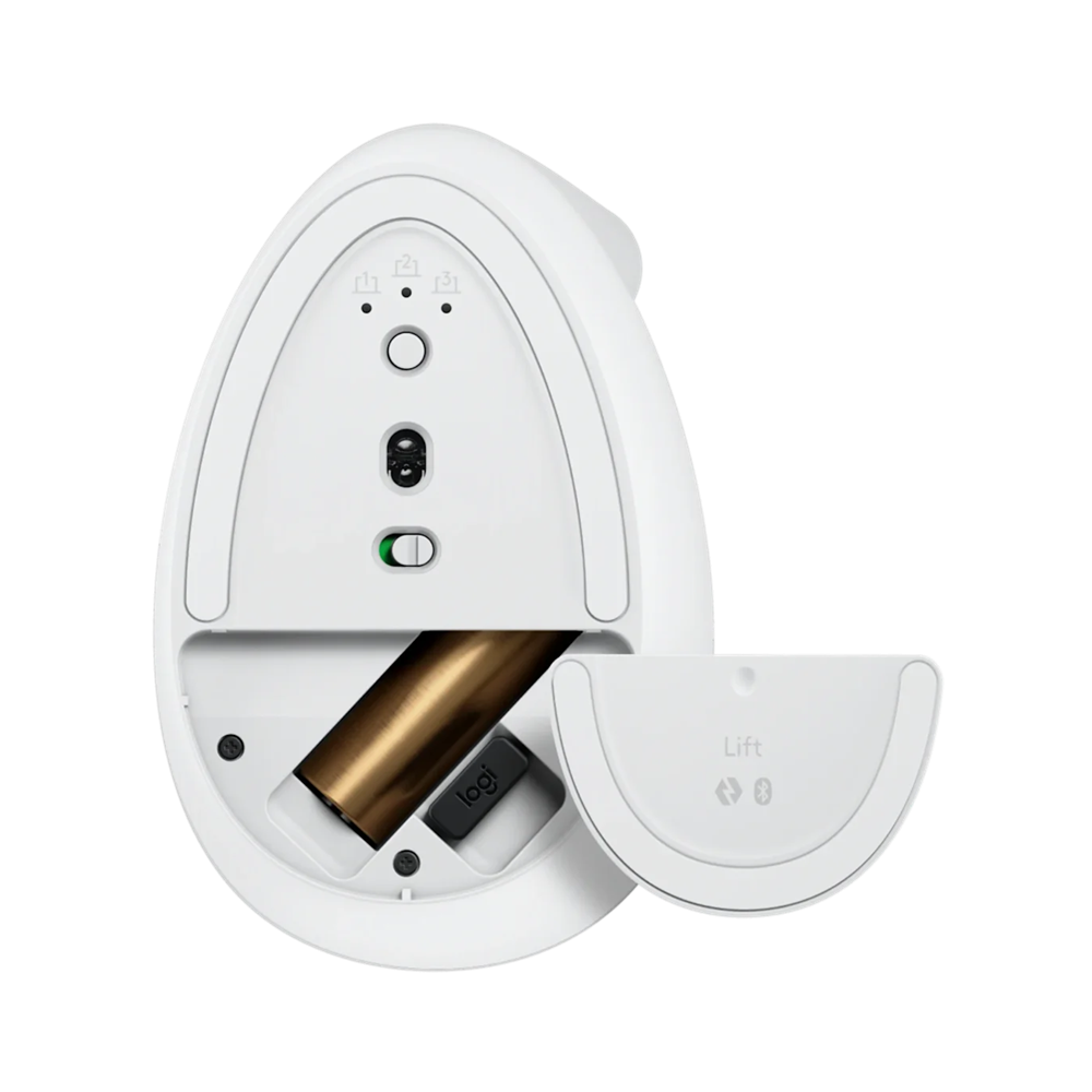 Souris Sans Fil Logitech LIFT / Ergonomique Verticale / Blanc