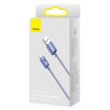Câble Baseus Crystal Shine USB - USB-C 1,2 m 100 W violet