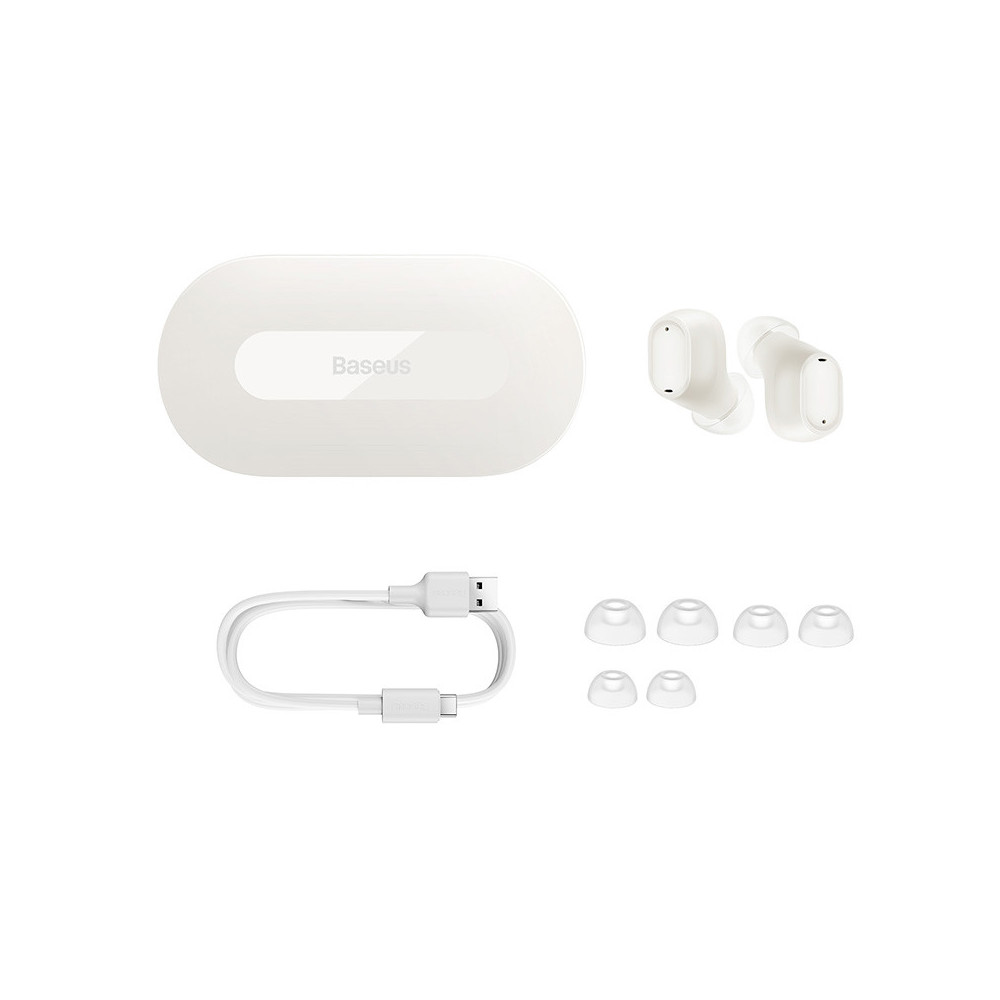 Écouteurs Bluetooth TWS Baseus Bowie EZ10 blanc
