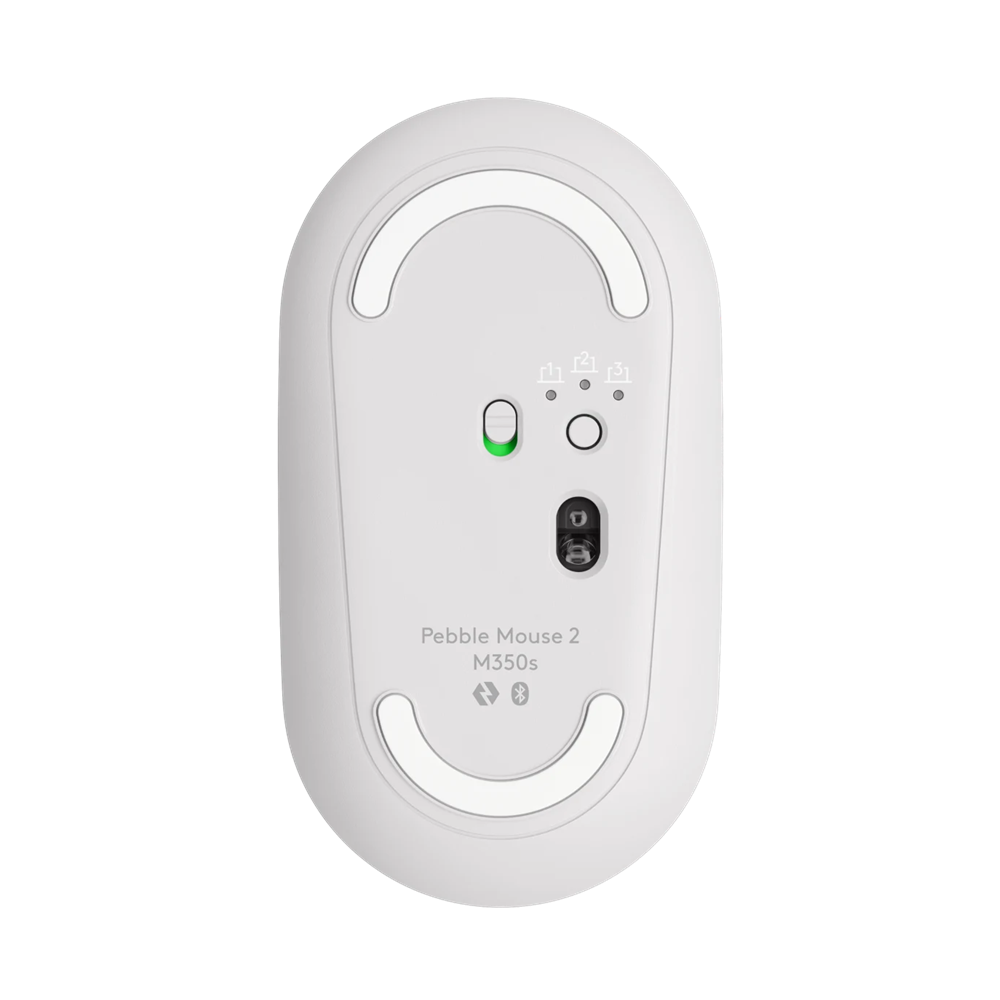 Souris Bluetooth Sans Fil Logitech Pebble 2 M350s / Blanc