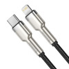 Câble Baseus Cafule Metal PD USB-C - Lightning 2,0 m noir 20W