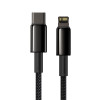 Câble Baseus Tungsten PD USB-C - Lightning 1,0 m noir 20W