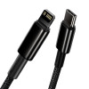Câble Baseus Tungsten PD USB-C - Lightning 1,0 m noir 20W