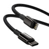 Câble Baseus Tungsten PD USB-C - Lightning 1,0 m noir 20W