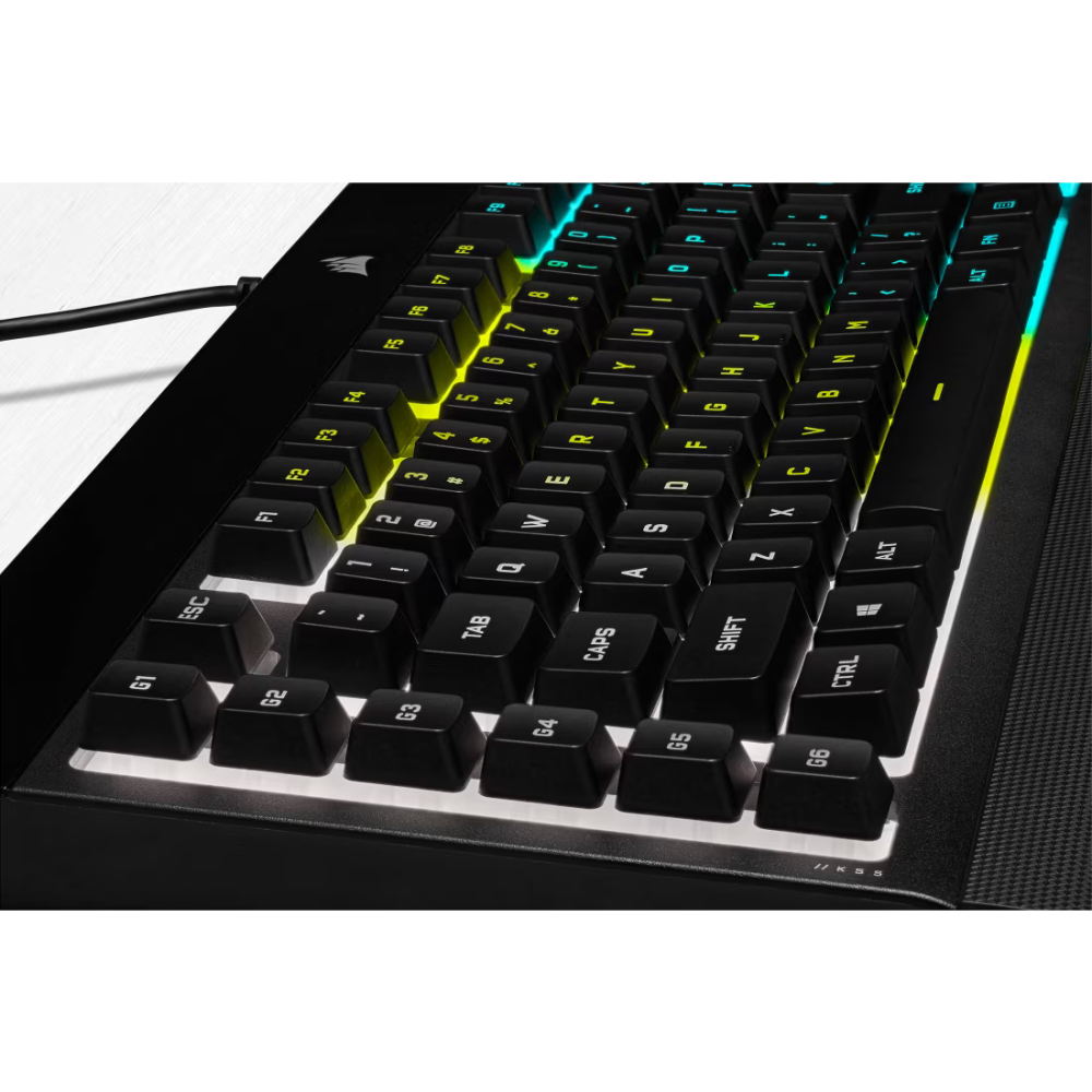 CLAVIER Gaming Filaire AZERTY Corsair K55 RGB PRO