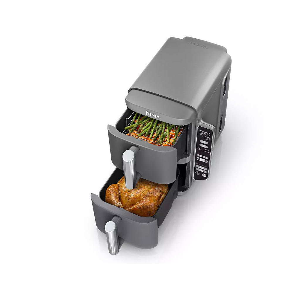 AIR FRYER NINJA DOUBLE STACK  avec thermosonde 9.5 Litres / 2470W / Silver / SL451EU