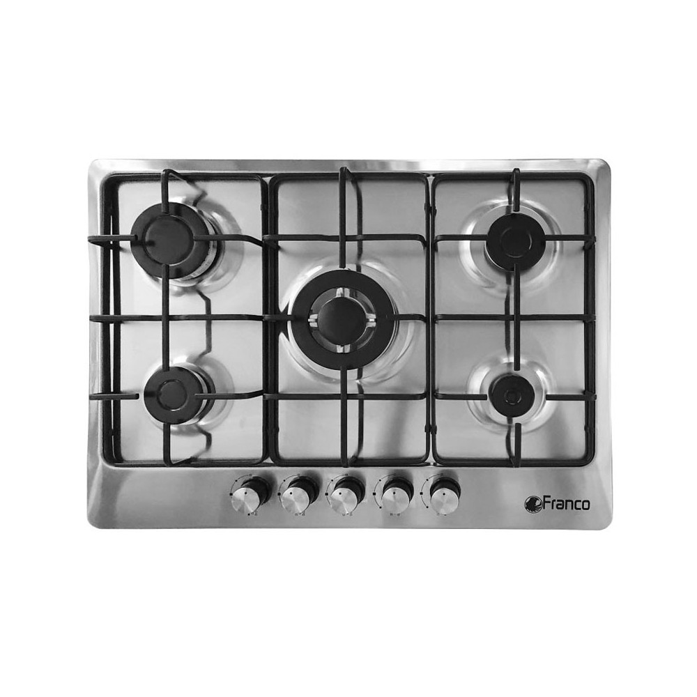 PLAQUE ENCASTRABLE FRANCO 5 FEUX 70 CM INOX - FR-453IF