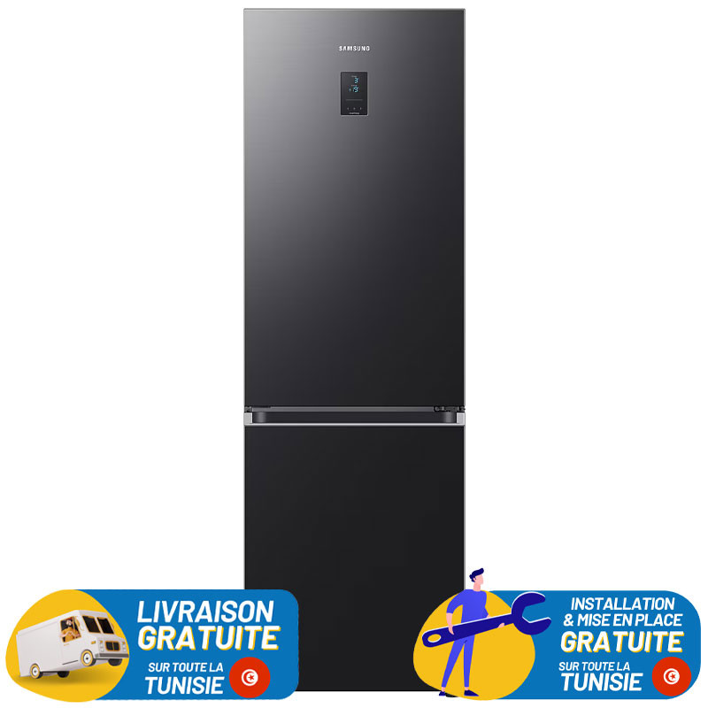 Réfrigérateur SAMSUNG Combiné 355 Litres No Frost / Noir / RB34C673EB1