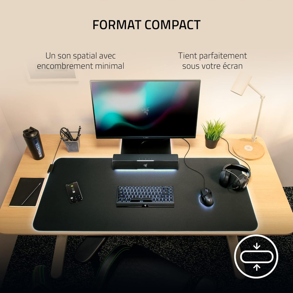 BARRE DE SON RAZER LEVIATHAN V2X NOIR