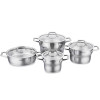 Batterie de cuisine KORKMAZ Estima 8 Pièces / inox / A1957
