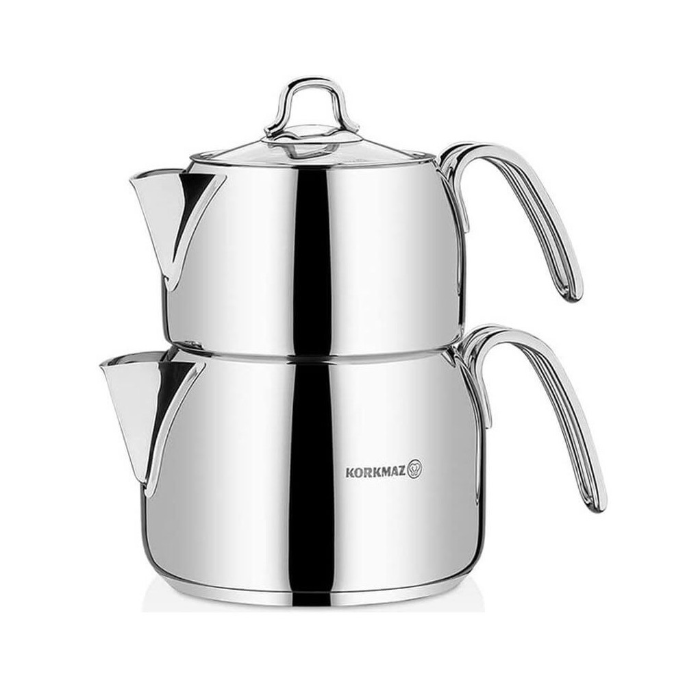 Théière KORKMAZ Perla 1.4 Litre / Inox / A027
