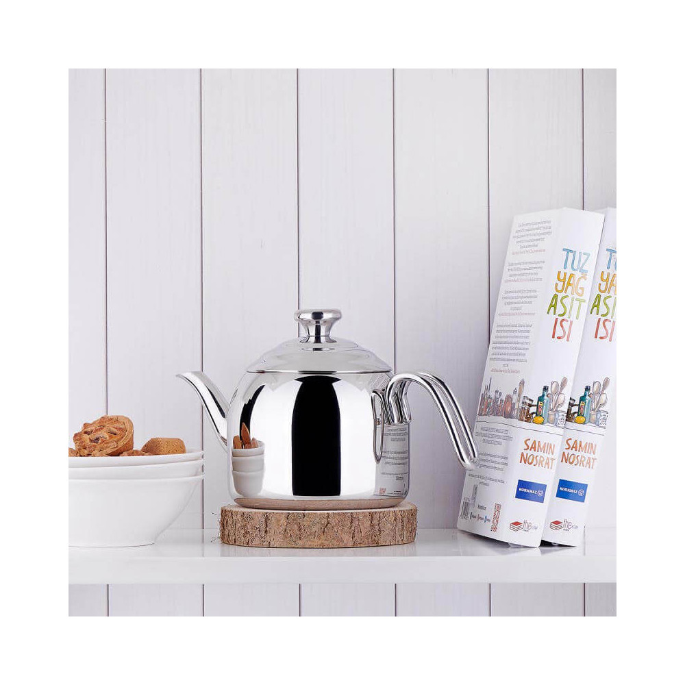 Théière KORKMAZ Droppa 1.1 Litre / Inox / A051