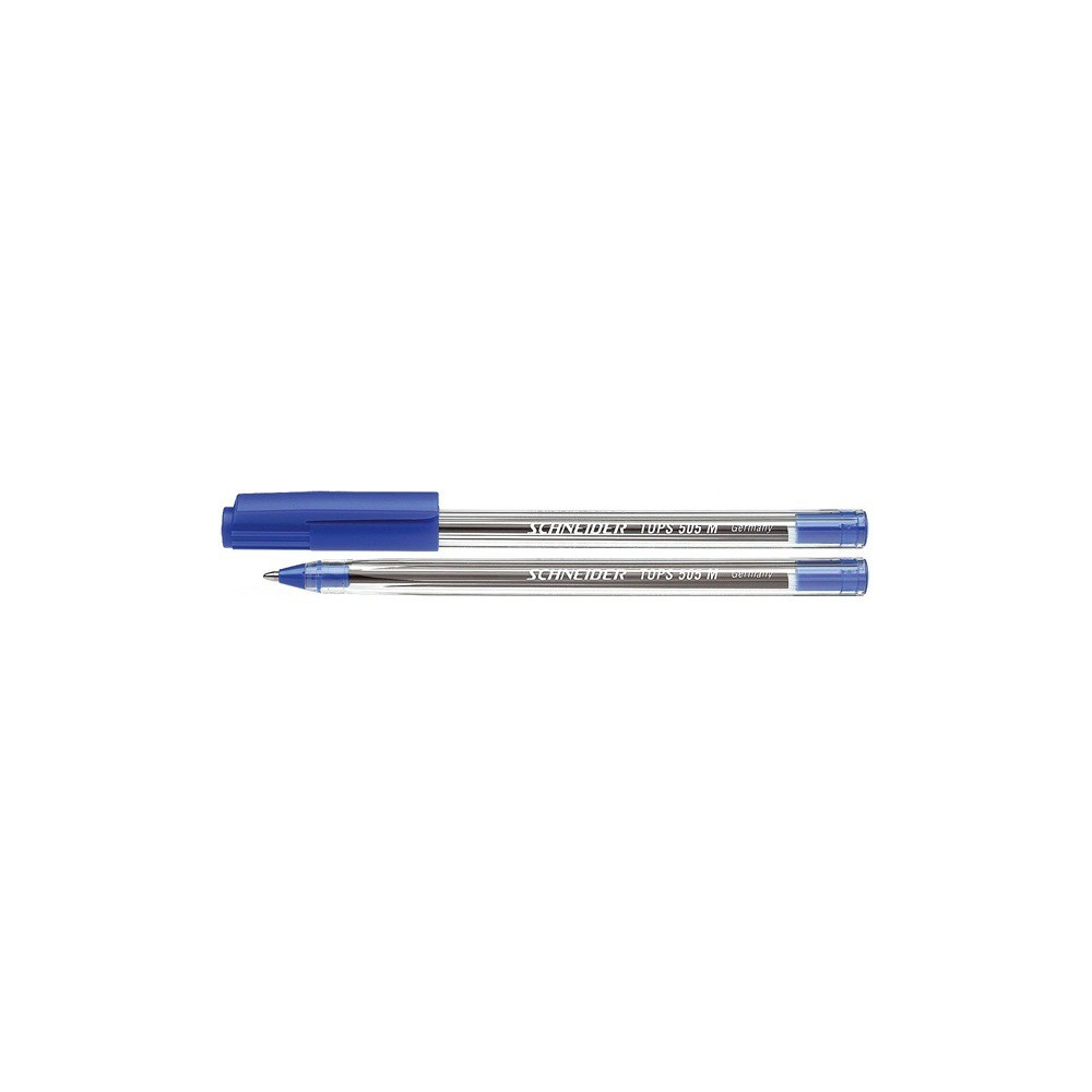50 Stylos à bille Schneider Tops 505 M / 1.4 mm / Bleu