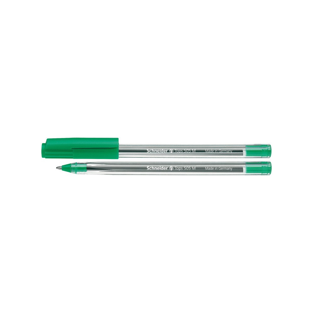 50 Stylos à bille Schneider Tops 505 M / 1.4 mm / Vert
