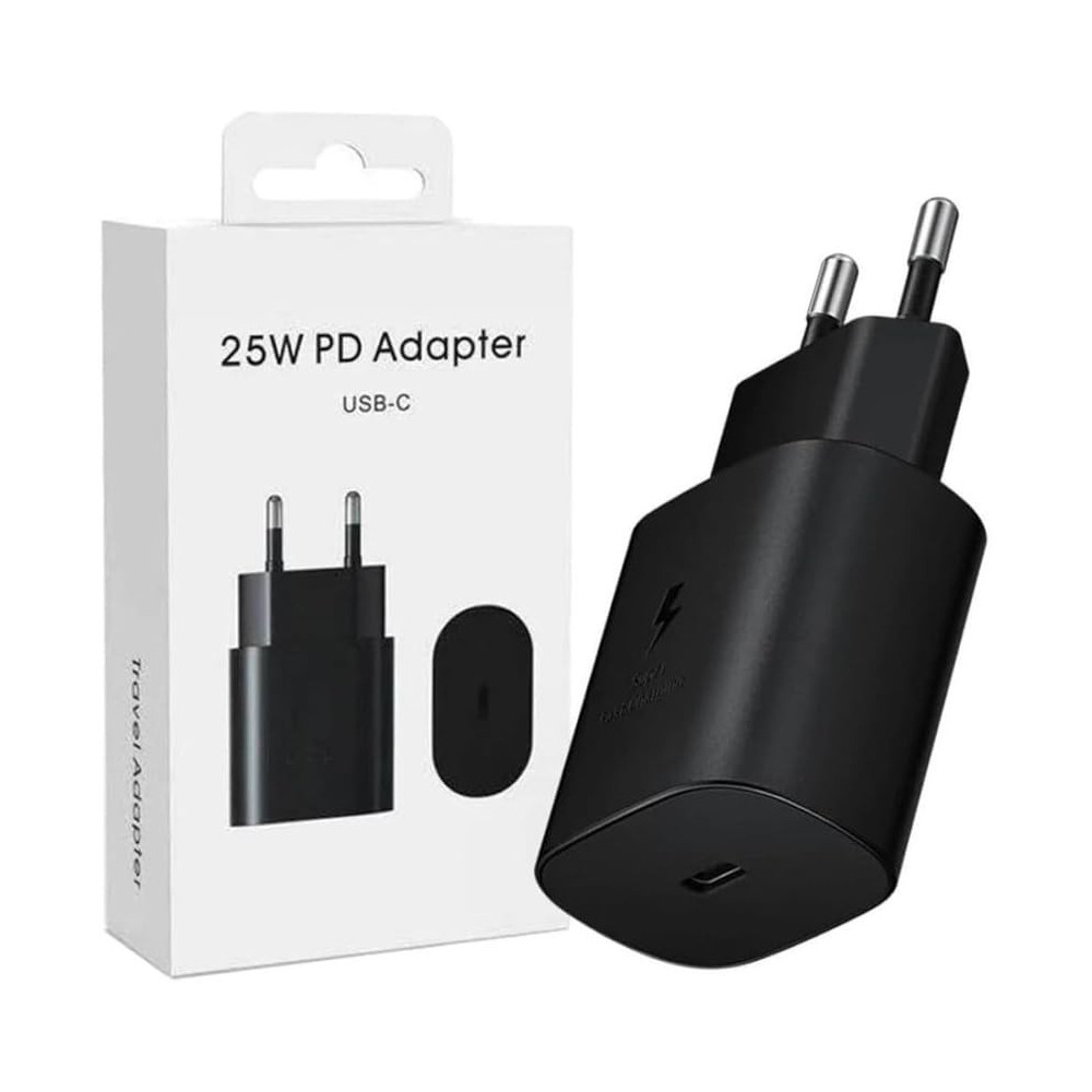 Adaptateur Secteur 25W PD / Type C / Noir