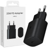 Adaptateur Secteur 25W PD / Type C / Noir