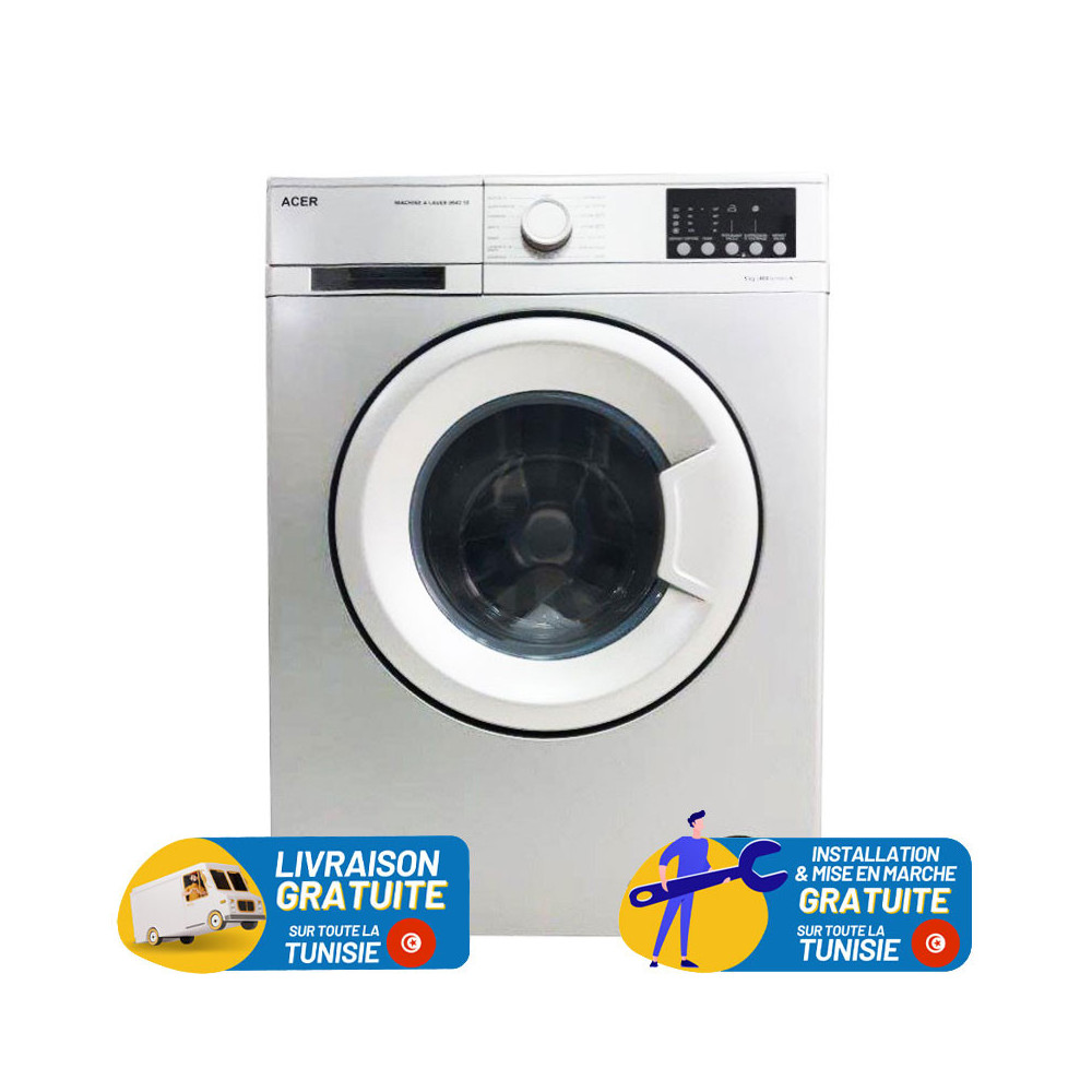 Machine à laver frontale Acer 1044W / 6 kg / Blanc