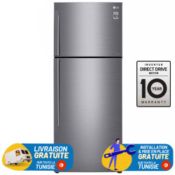 RÉFRIGÉRATEUR LG NOFROST 438L INVERTER INOX / GARANTIE 3 ANS + Livraison + Installation et Mise en Place Gratuites