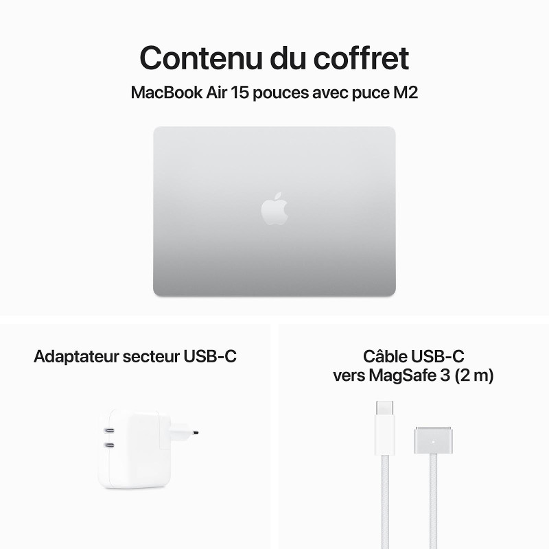 Apple MacBook Air M2 / 8Go / 256 Go / Silver