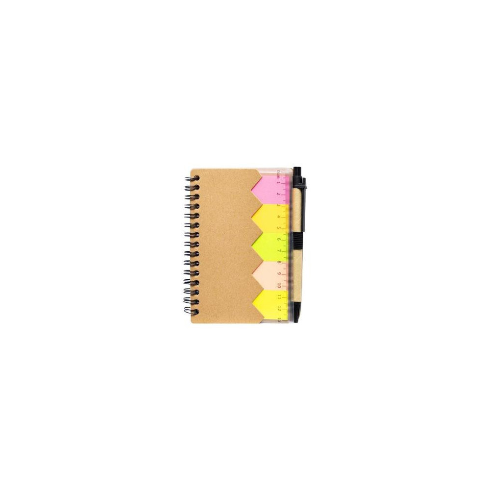 Bloc Note A6 avec Stylo, Pense bête et régle