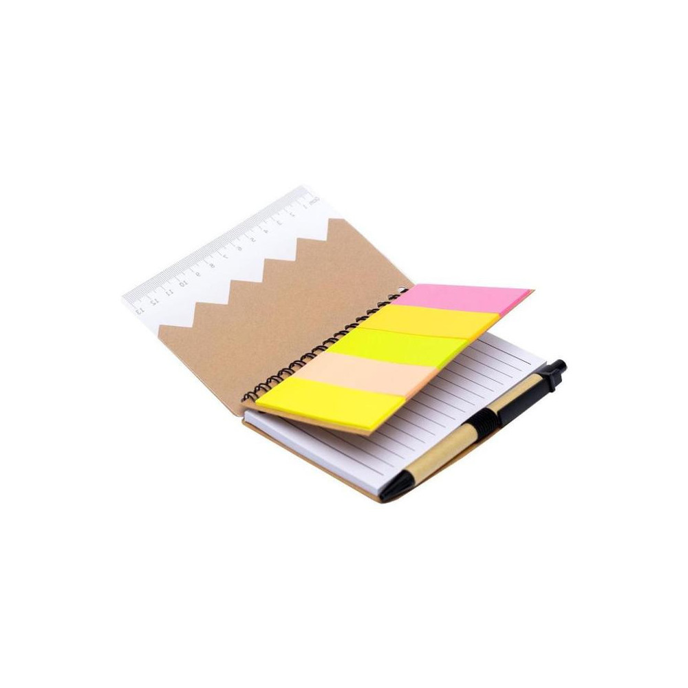 Bloc Note A6 avec Stylo, Pense bête et régle