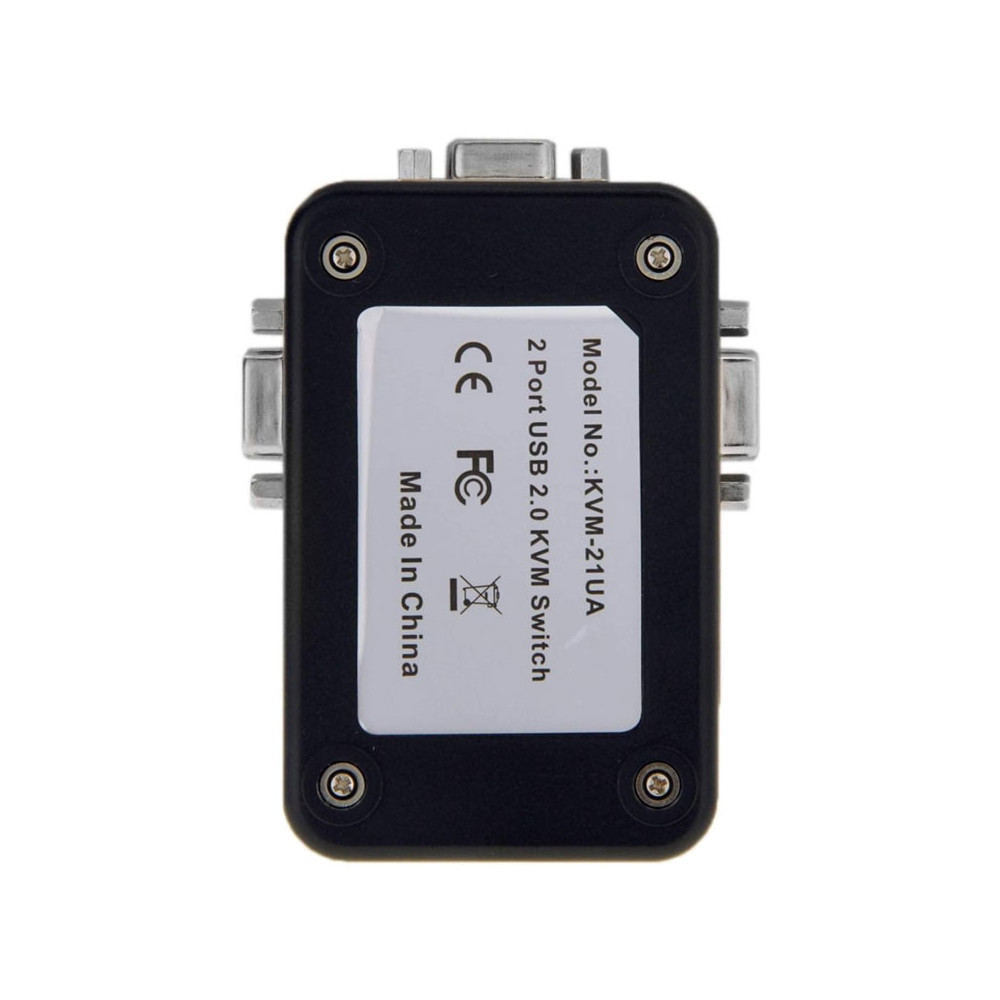 2 ports USB 2.0 KVM VGA avec câble USB VGA pour souris clavier moniteur PC