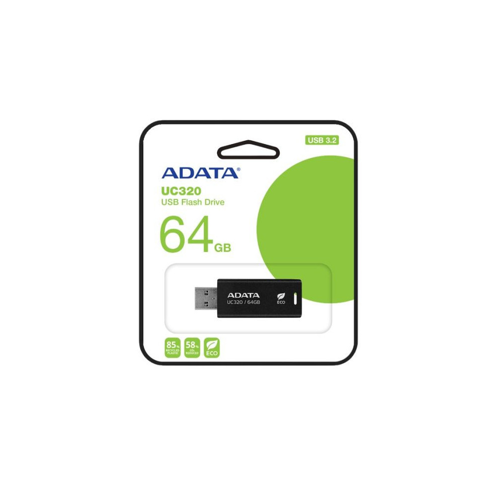 Clé USB ADATA Tiny UC320 USB 3.1 / 64 Go / Noir