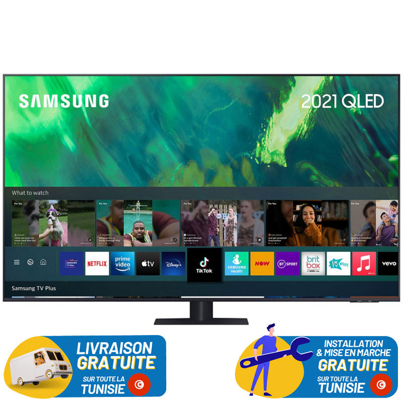 TV Samsung 55" QLED PLAT 4K UHD Smart Série Q70C + ABONNEMENT 12 MOIS OFFERT