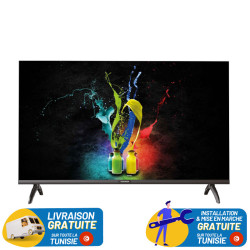 TV 32" TELEFUNKEN C7 HD avec RECEPTEUR INTEGRE / Noir / TV32C7