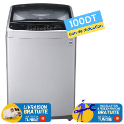 Machine à laver LG 13 Kg T1388NEHGE Smart Inverter / Silver + 100DT BON DE REDUCTION