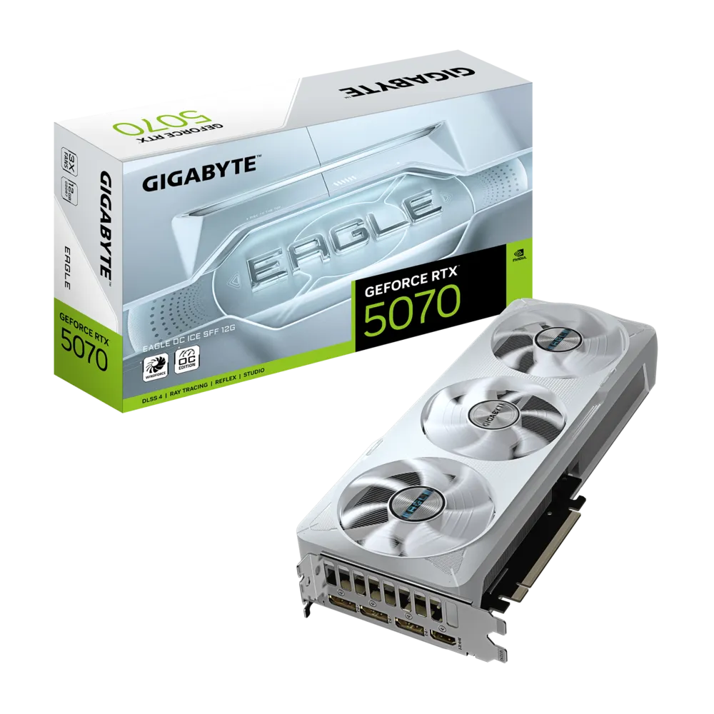 Carte Graphique GIGABYTE GeForce RTX 5070 EAGLE OC ICE SFF 12G