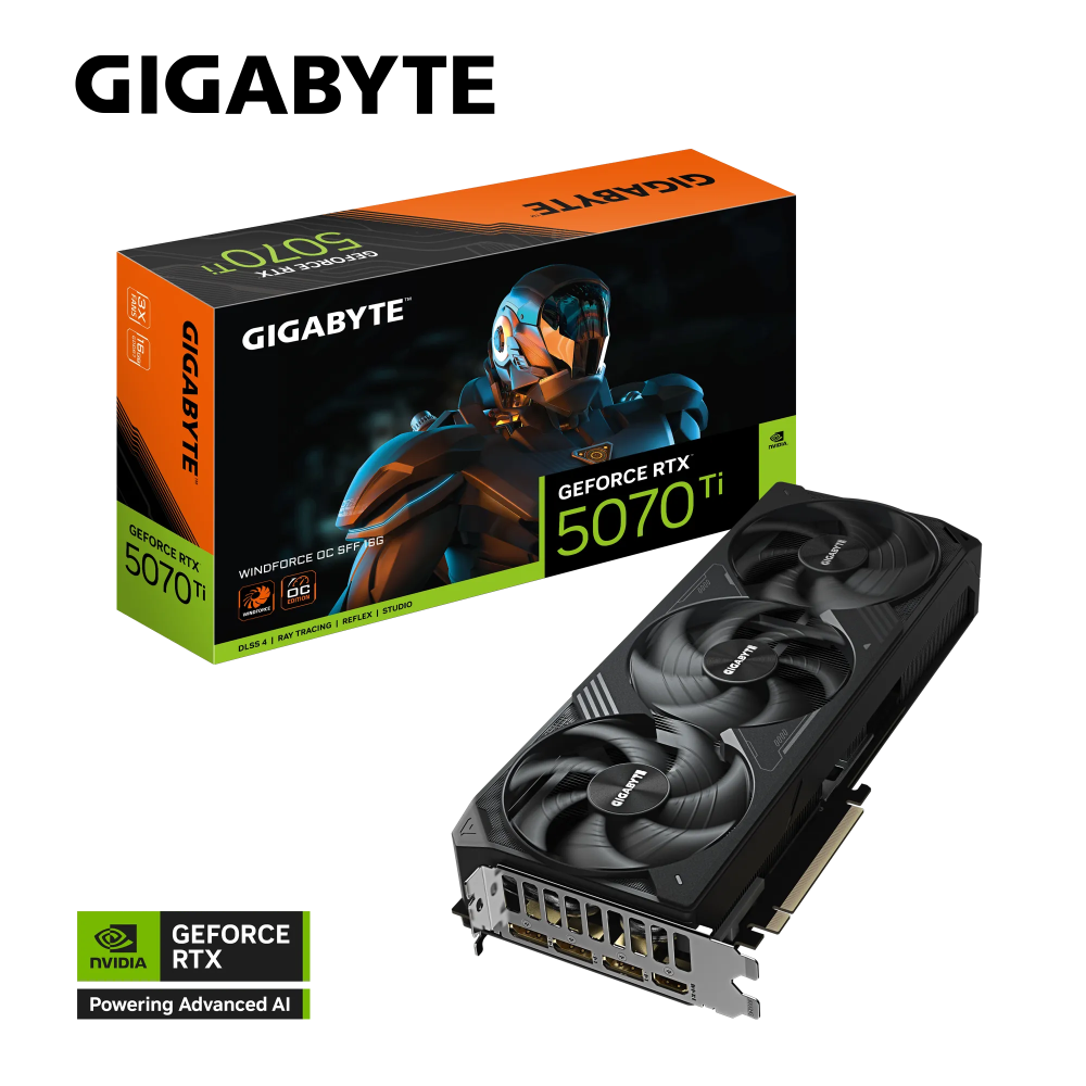 CARTE GRAPHIQUE GeForce RTX 5070 Ti WINDFORCE OC SFF 16G