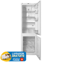 RÉFRIGÉRATEUR ENCASTRABLE FOCUS NO FROST COMBINÉ 233 Litres  / Blanc