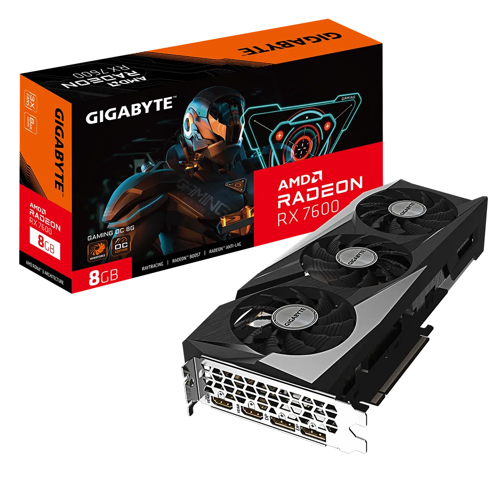 Carte graphique AMD Radeon RX 7600 GAMING OC 8G