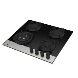 PLAQUE JOKER SANTA  4 FEUX  / 60CM / NOIR ET INOX /  JP-1460
