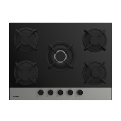 PLAQUE JOKER SANTA 5 FEUX / 70CM / NOIR ET INOX / JP-1470