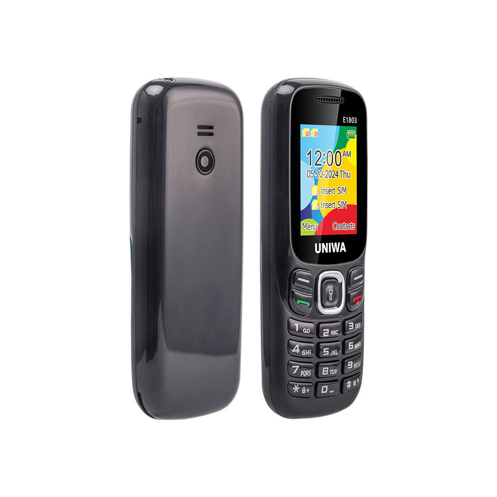 TÉLÉPHONE PORTABLE UNIWA E1803 -NOIR
