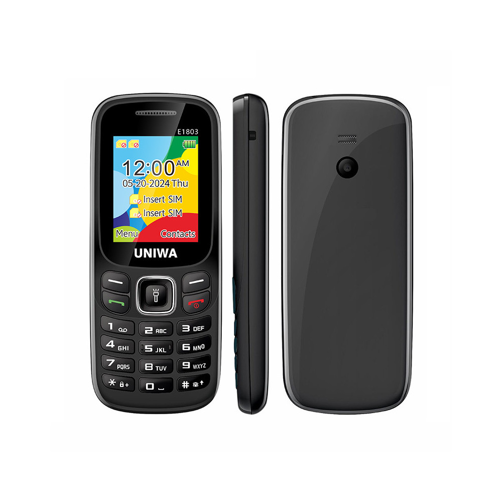 TÉLÉPHONE PORTABLE UNIWA E1803 -NOIR